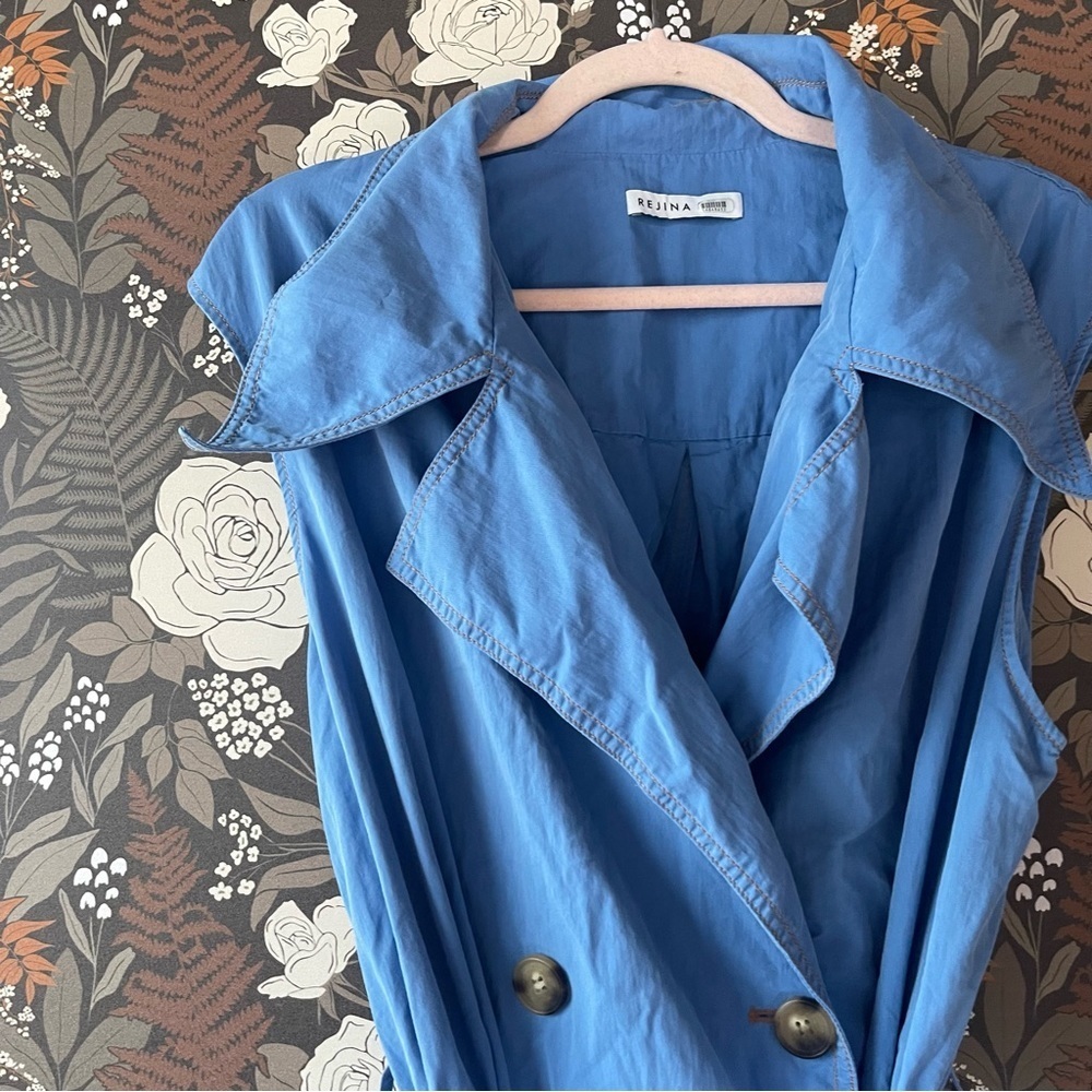 Rejina Pyo Astrid Trench Dress blue size 12 - Picture 8 of 11